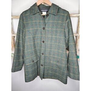 Vintage Wool Button Up Jacket Blazer Ladies size 10